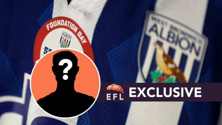 West Brom shirt. Inset, mystery graphic. Overlaid, exclusive branding.