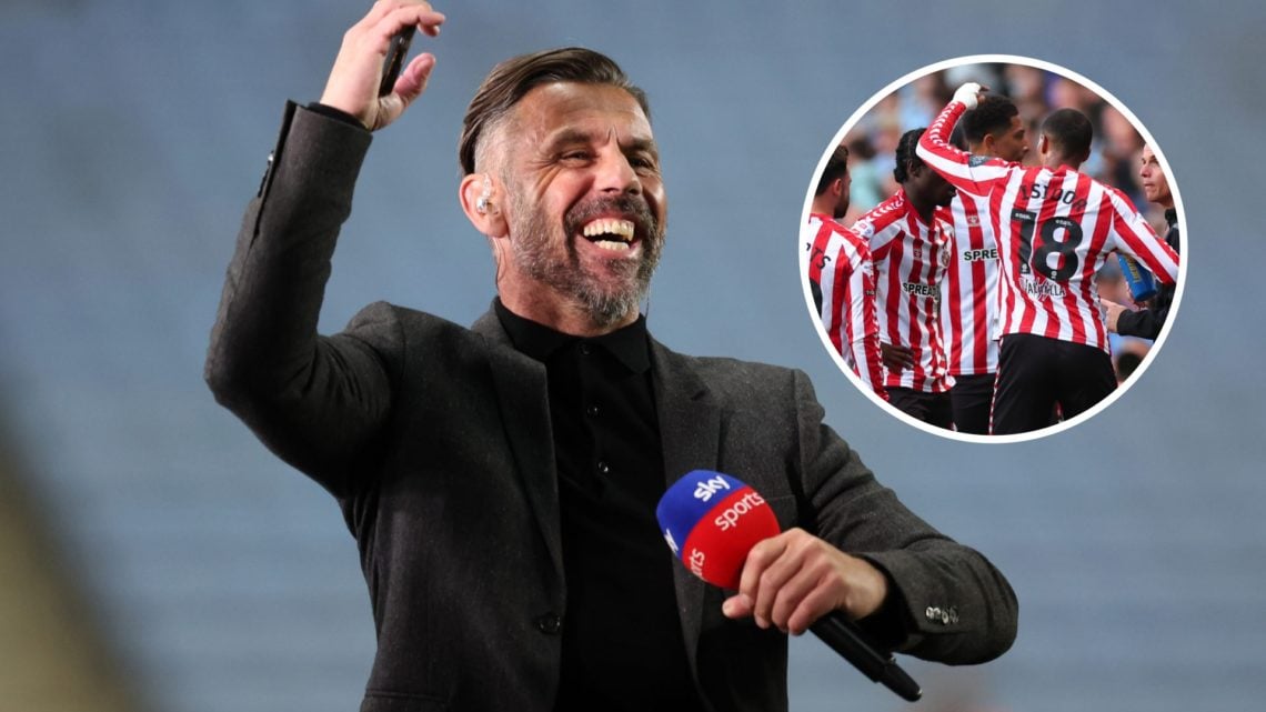 An image of Kevin Phillips with an inset of Sunderland players