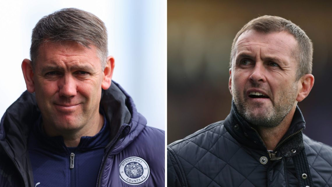 Leyton Orient manager Dave Challinor and Charlton Athletic manager Nathan Jones