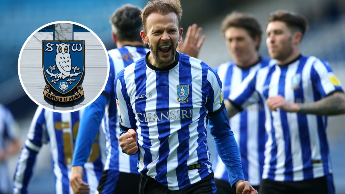 Jordan Rhodes during time at Sheffield Wednesday and Sheffield Wednesday badge