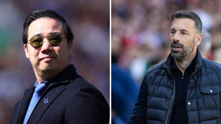 Leicester City chairman Aiyawatt Srivaddhanaprabha celebrates winning the Championship following the Sky Bet Championship match between Leicester C...
