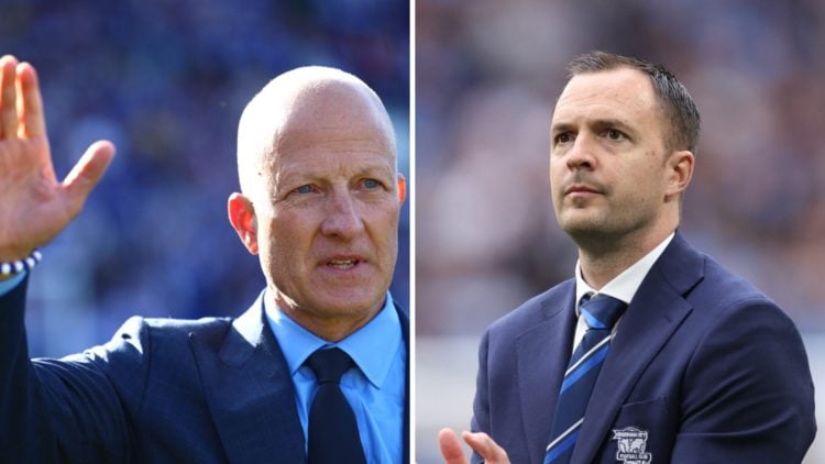 Chris Davies after Birmingham City v Peterborough United: Vertu EFL Trophy Final. Tom Wagner after Birmingham City FC v Mansfield Town FC - Sky Bet...