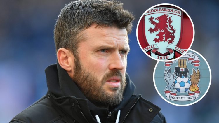 Michael Carrick, Middlesbrough and Coventry City badges