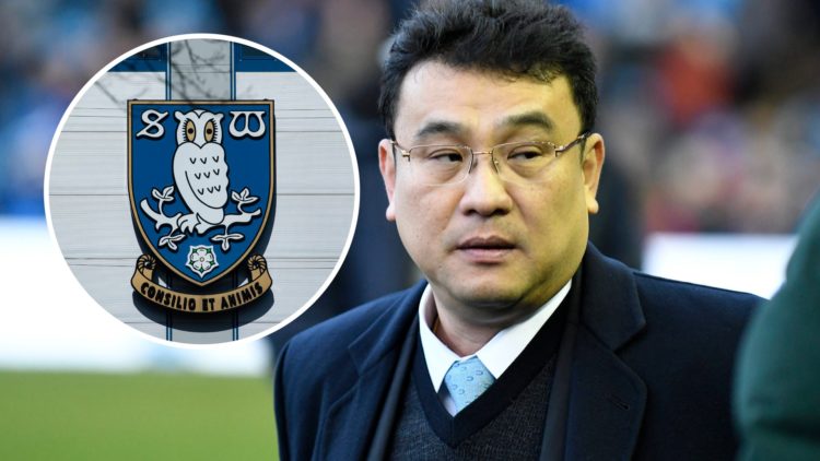 Sheffield Wednesday owner Dejphon Chansiri and Sheffield Wednesday badge inset