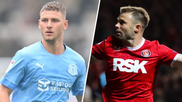 Jamie Donley looks on during the Sky Bet League 1 match between Cambridge United and Leyton Orient. Matty Godden of Charlton Athletic celebrates hi...