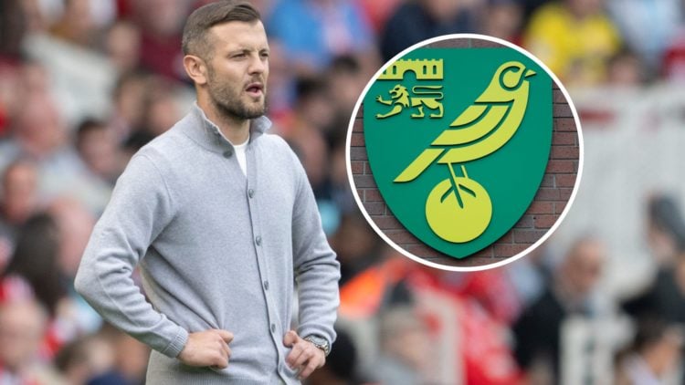 Jack Wilshere and Norwich City badge