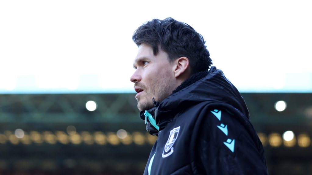 Danny Rohl, Manager of Sheffield Wednesday, looks on prior to the Sky Bet Championship match between Sheffield Wednesday FC and Hull City