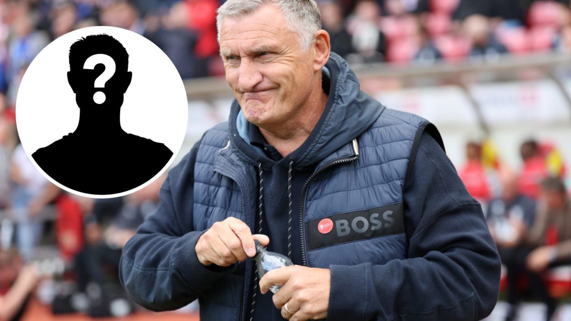 Former Sunderland manager Tony Mowbray and mystery player logo