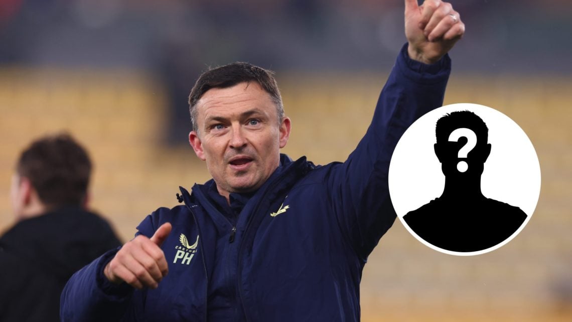 Paul Heckingbottom acknowledges Preston North End fans after a win against Norwich City, inset of a mystery man
