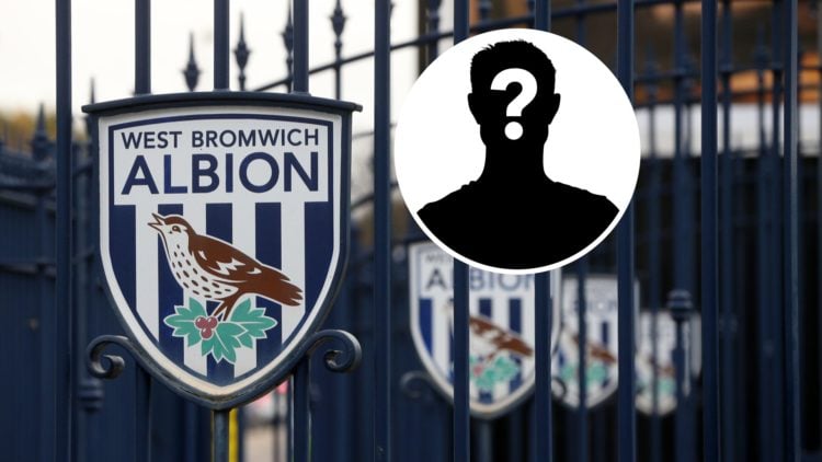 West Bromwich Albion badge and mystery player logo