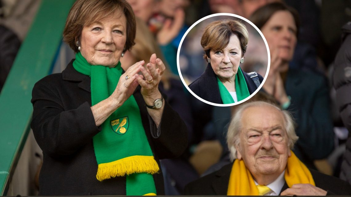 An image of Delia Smith with an inset of Delia Smith