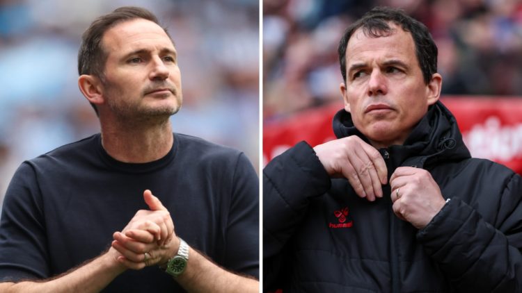 Frank Lampard Coventry City manager. Régis Le Bris Sunderland manager.