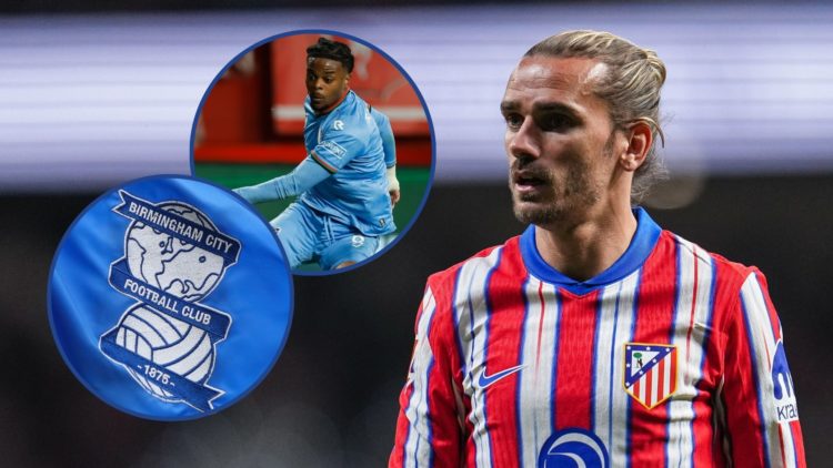 Main image, Antoine Griezmann of Atletico Madrid looks on during the LaLiga match between Atletico de Madrid and Rayo Vallecano at Riyadh Air Metro...