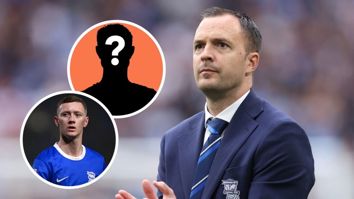 Chris Davies manager / head coach of Birmingham City applauds after the Vertu EFL Trophy Final match between Birmingham City and Peterborough Unite...