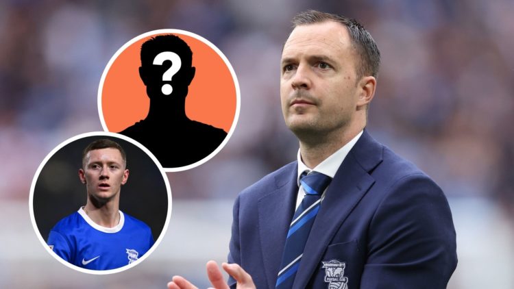 Chris Davies manager / head coach of Birmingham City applauds after the Vertu EFL Trophy Final match between Birmingham City and Peterborough Unite...