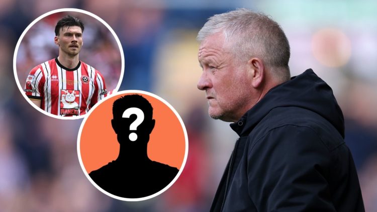Chris Wilder, Manager of Sheffield United looks on during the Sky Bet Championship match between Burnley FC and Sheffield United FC. Inset, Kieffer...