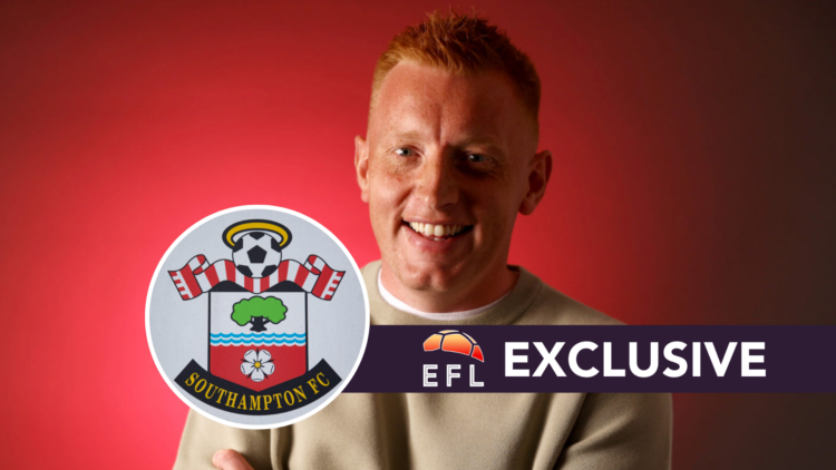 Southampton FC announce Will Still as new First Team Manager.The official Southampton club badge on a sign outside St Mary's Stadium.