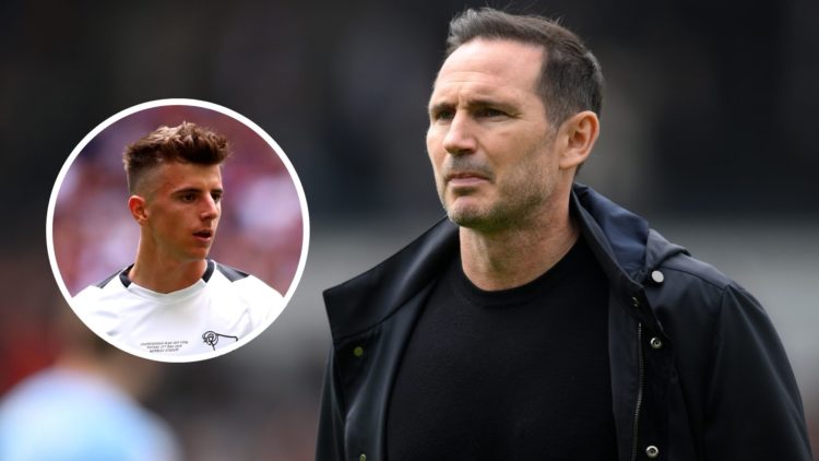 Coventry City head coach Frank Lampard during the Sky Bet Championship match between Luton Town FC and Coventry City FC. Inset, Mason Mount playing...