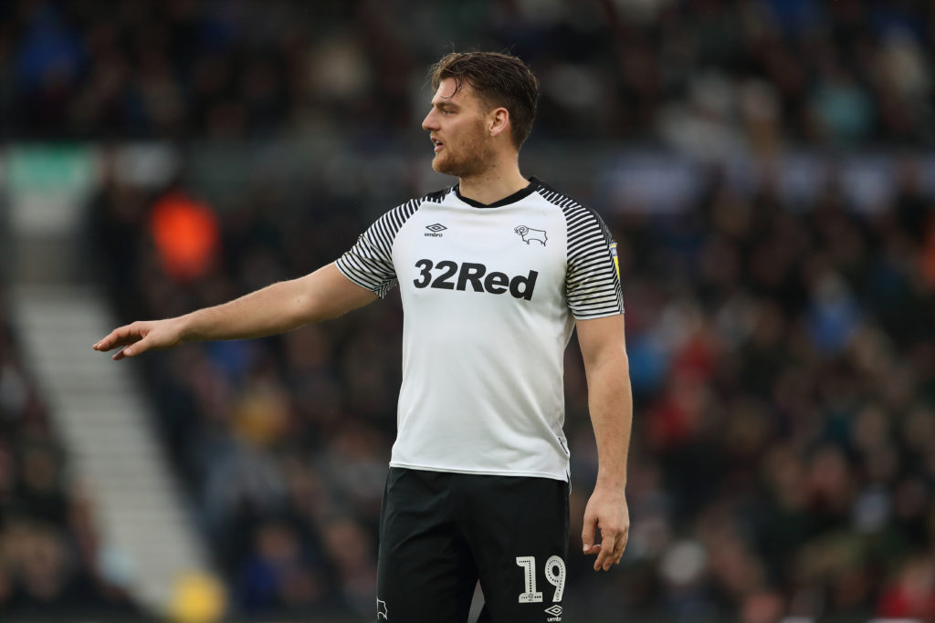 Chris Martin of Derby County during the Sky Bet Championship match between Derby County and Huddersfield Town