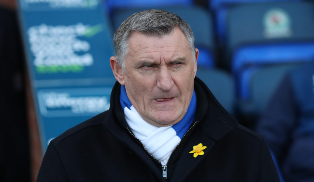 Tony Mowbray in charge of Blackburn Rovers