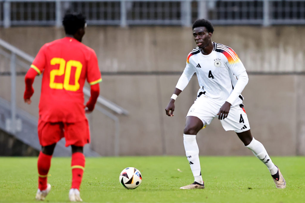 Joshua Quarshie in action - U20 Germany v U20 Ghana - International Friendly