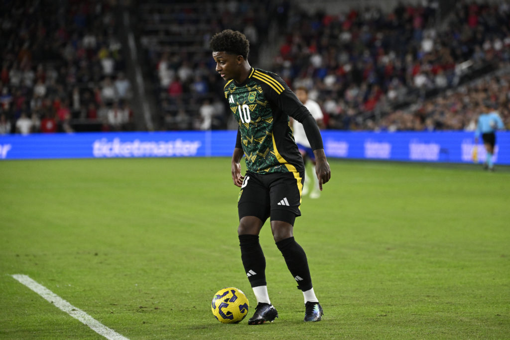 Al-Ettifaq winger Demarai Gray in action during Jamaica v United States: Quarterfinals - Leg Two - 2024 Concacaf Nations League