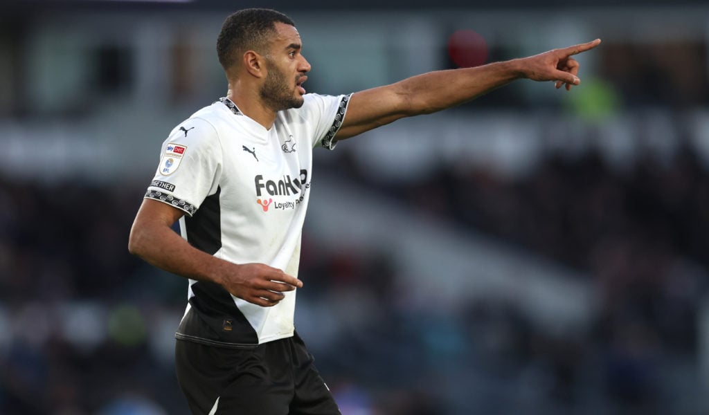 Curtis Nelson during Derby County FC v Sheffield Wednesday FC - Sky Bet Championship