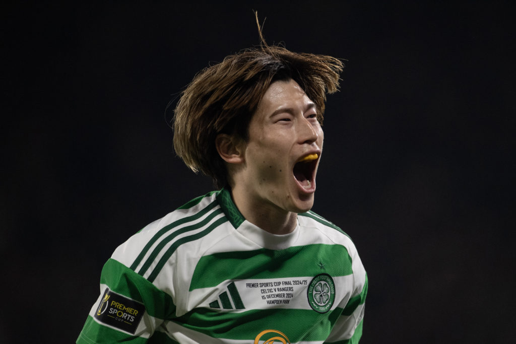 Kyogo Furuhashi during Celtic vs Rangers