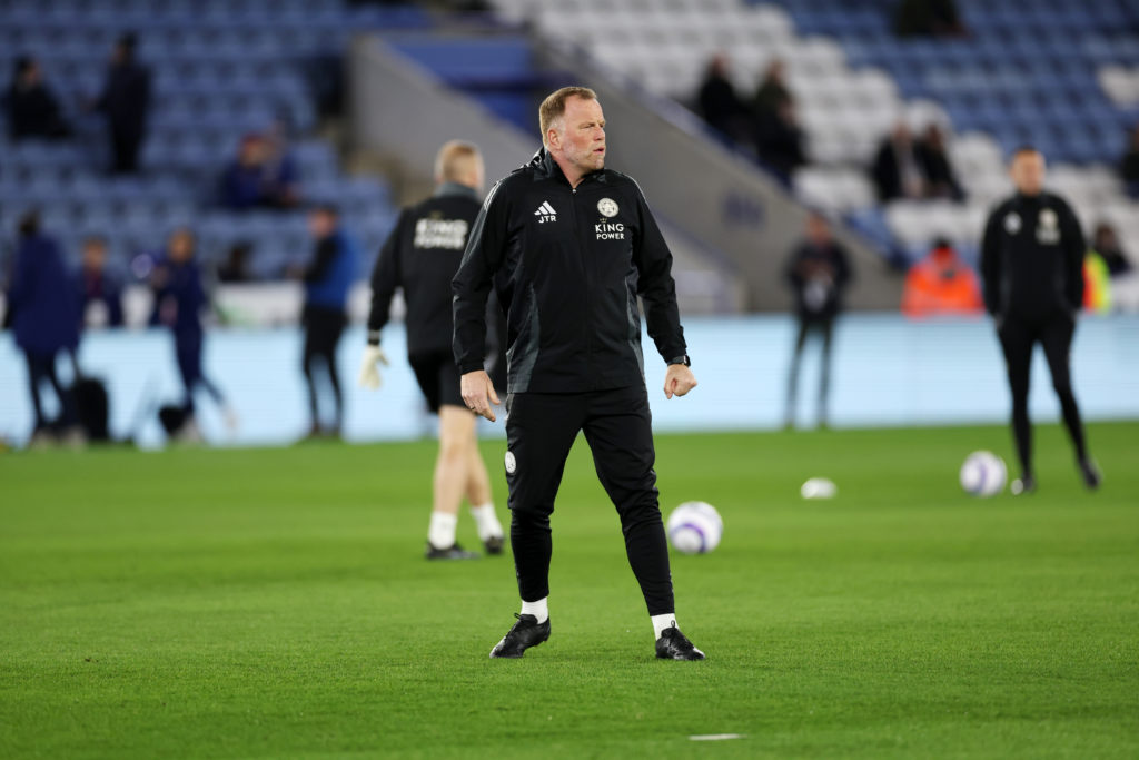 Leicester City goalkeeping coach Jelle ten Rouwelaar ahead of the Premier League match between Leicester City and Brentford at King Power Stadium