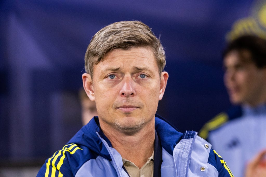Jon Dahl Tomasson before Slovakia vs Sweden - UEFA Nations League