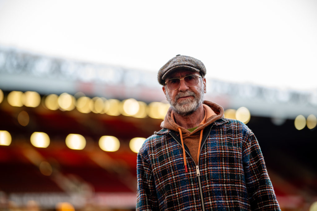 Eric Cantona is at Old Trafford to watch Manchester United vs Manchester City