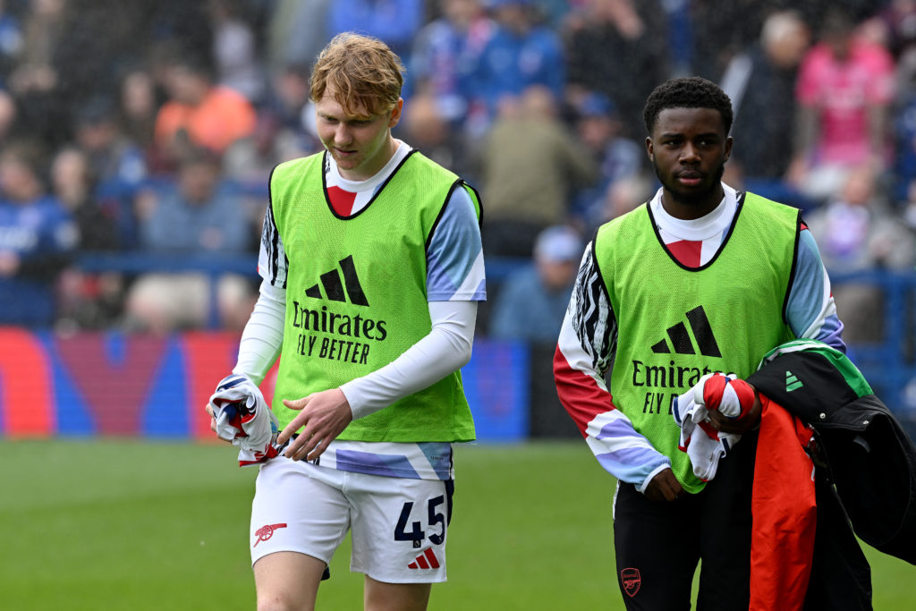Jack Hendy-Francis and Nathan Butler-Oyedeji during Ipswich Town FC v Arsenal FC - Premier League