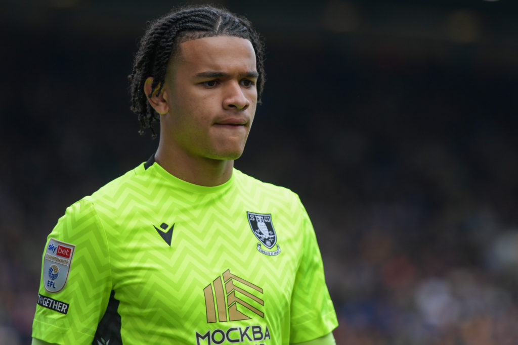 Pierce Charles seen during Sheffield Wednesday vs Portsmouth
