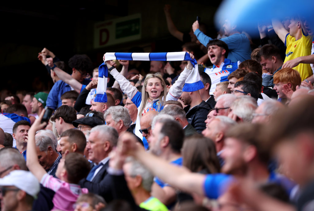 Blackburn Rovers fans away to Sheffield United in the Championship