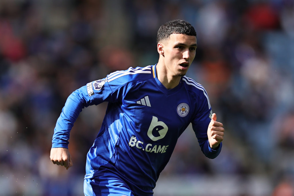 Bilal El Khannouss of Leicester City during the Premier League match between Leicester City FC and Southampton FC