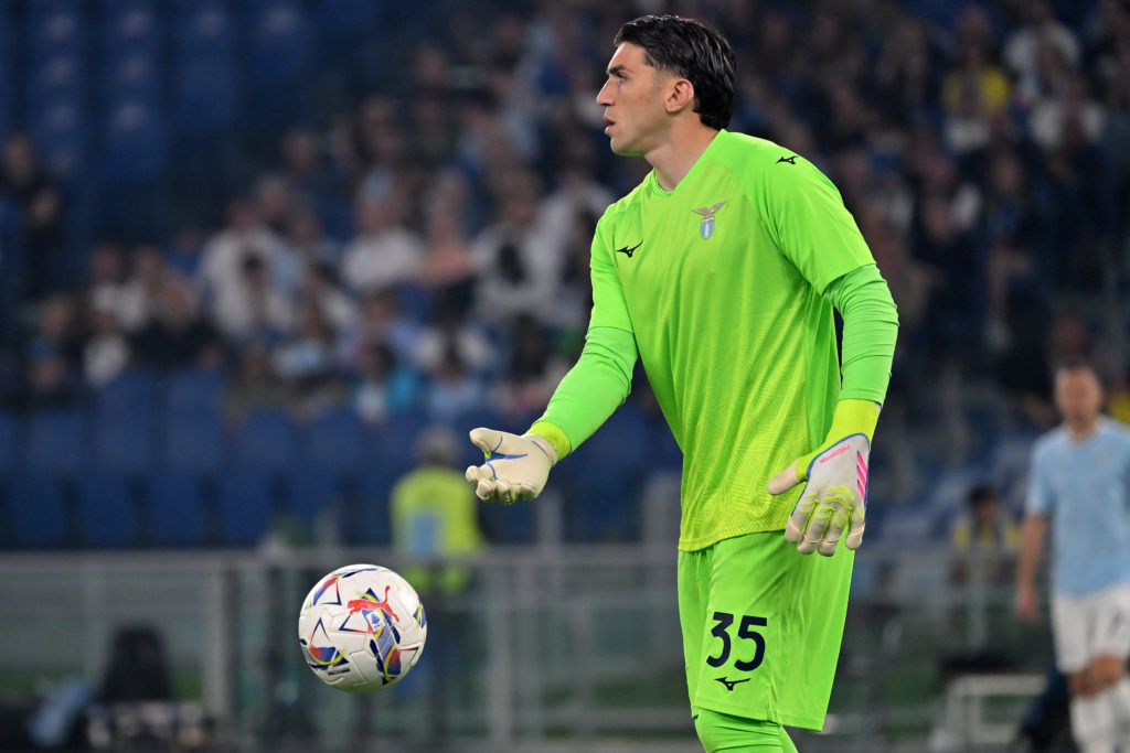 Goalkeeper Christos Mandas in action - Football Serie A Lazio-Lecce