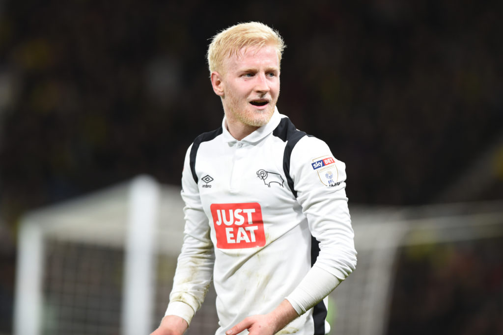 Will Hughes of Derby County looks on during the Sky Bet Championship match between Derby County and Burton Albion