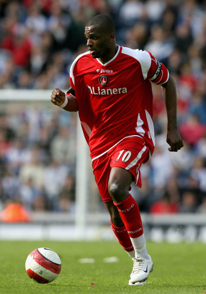 Darren Bent for Charlton Athletic against Blackburn Rovers in the Premier League