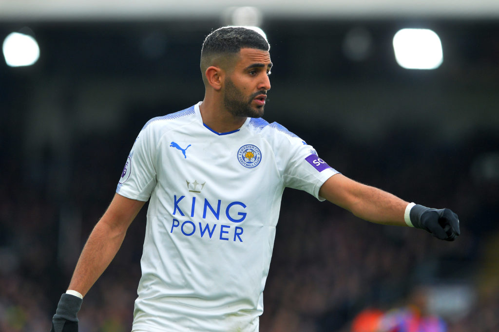 Riyad Mahrez of Leicester City during the Premier League match between Crystal Palace and Leicester City at Selhurst Park, on April 28th, 2018