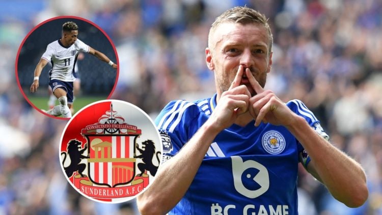 Main image, Jamie Vardy of Leicester City celebrates scoring the first goal for Leicester City and his 200th for Leicester City during the Premier ...