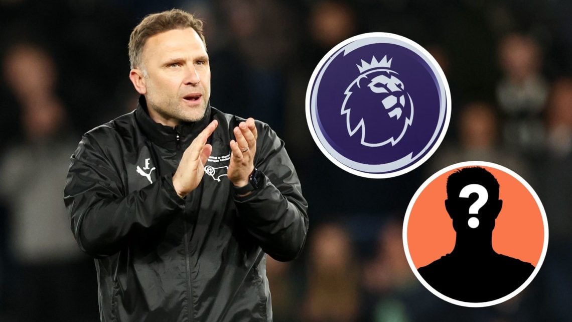 John Eustace, Manager of Derby County, applauds the crowd after his side's victory in the Sky Bet Championship match between Derby County FC and Pr...