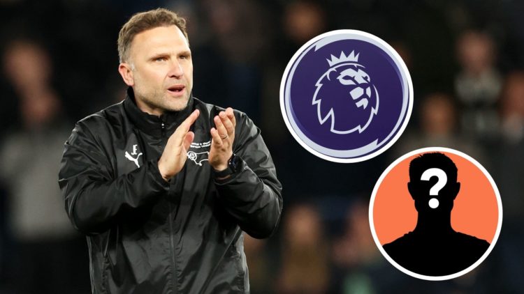 John Eustace, Manager of Derby County, applauds the crowd after his side's victory in the Sky Bet Championship match between Derby County FC and Pr...