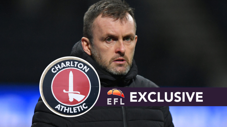Charlton Athletic's Manager Nathan Jones during the Emirates FA Cup Third Round match between Preston North End and Charlton Athletic. General View...