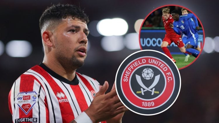 Main image, Gustavo Hamer of Sheffield United during the Sky Bet Championship Play-Off Semi Final Second Leg match between Sheffield United and Bri...