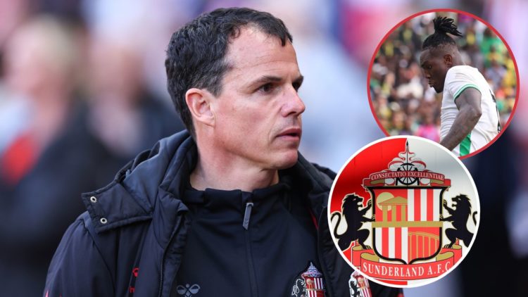 Main image, Regis Le Bris the head coach / manager of Sunderland during the Sky Bet Championship Play-Off Semi Final Second Leg match between AFC S...
