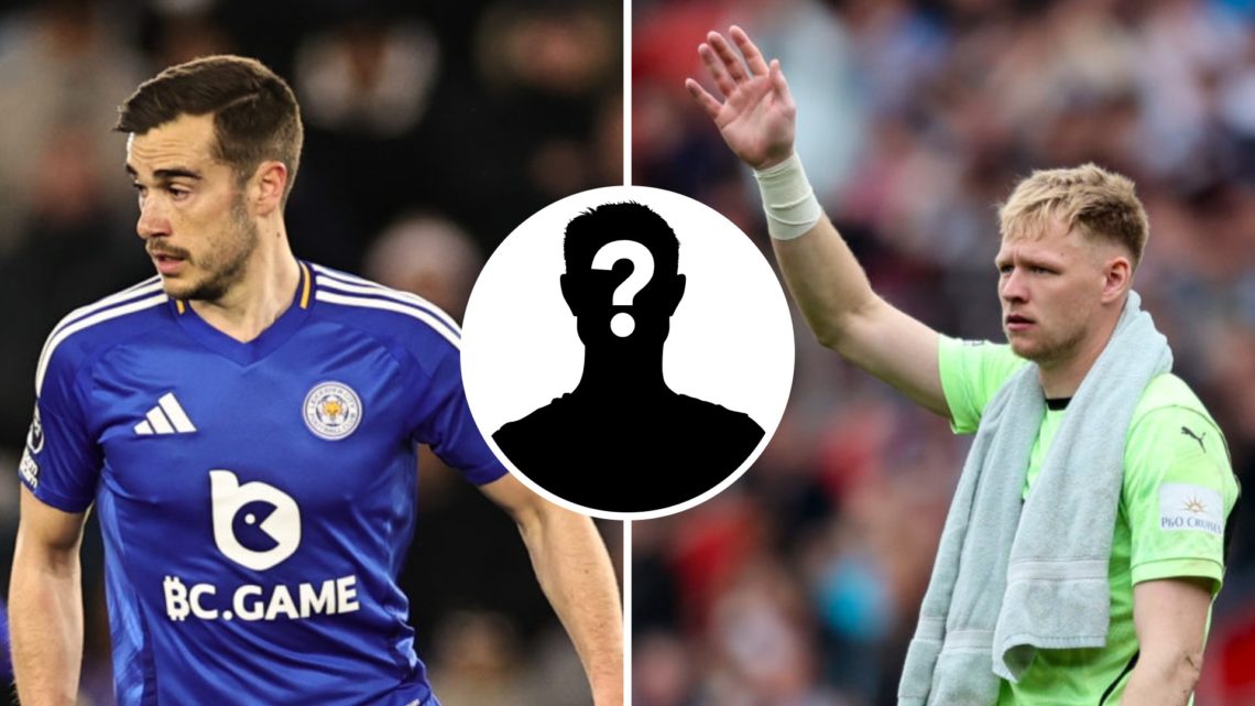 Leiecester midfielder Harry Winks during a Premier League match, Southampton goalkeeper Aaron Ramsdale reacts after a Premier League game, and a my...