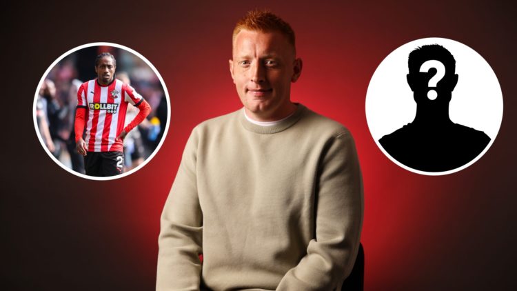 An image of Southampton boss Will Still with an inset of Kyle Walker-Peters and mystery player inset