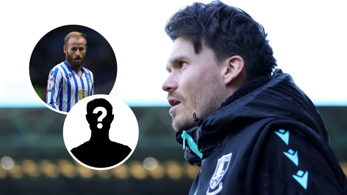 Sheffield Wednesday manager Danny Rohl. Inset, Barry Bannan and mystery player graphic.