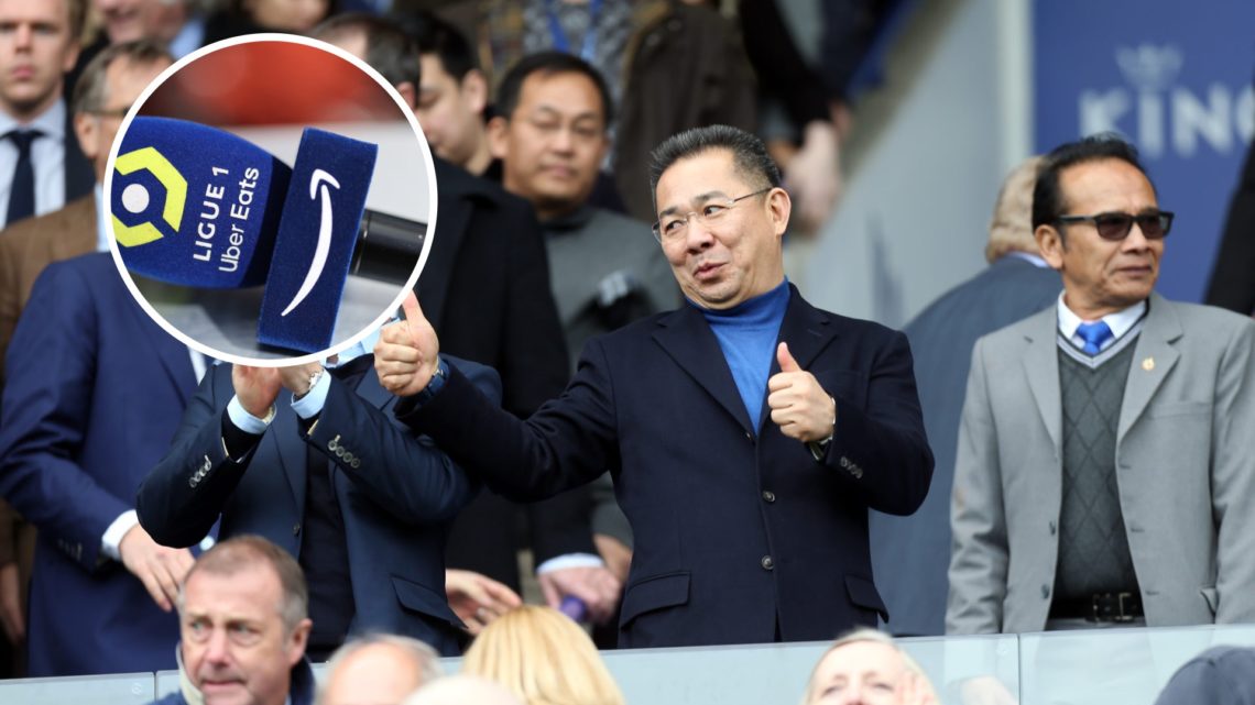 Leicester City Chairman Vichai Srivaddhanaprabha and vice chairman Aiyawatt Srivaddhanaprabha attend the Premier League game between Leicester City...