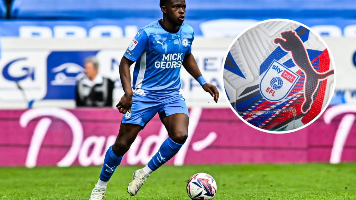 An image of Kwame Poku with an inset of an EFL ball